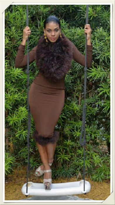 Marabou Feather Infinity Scarf