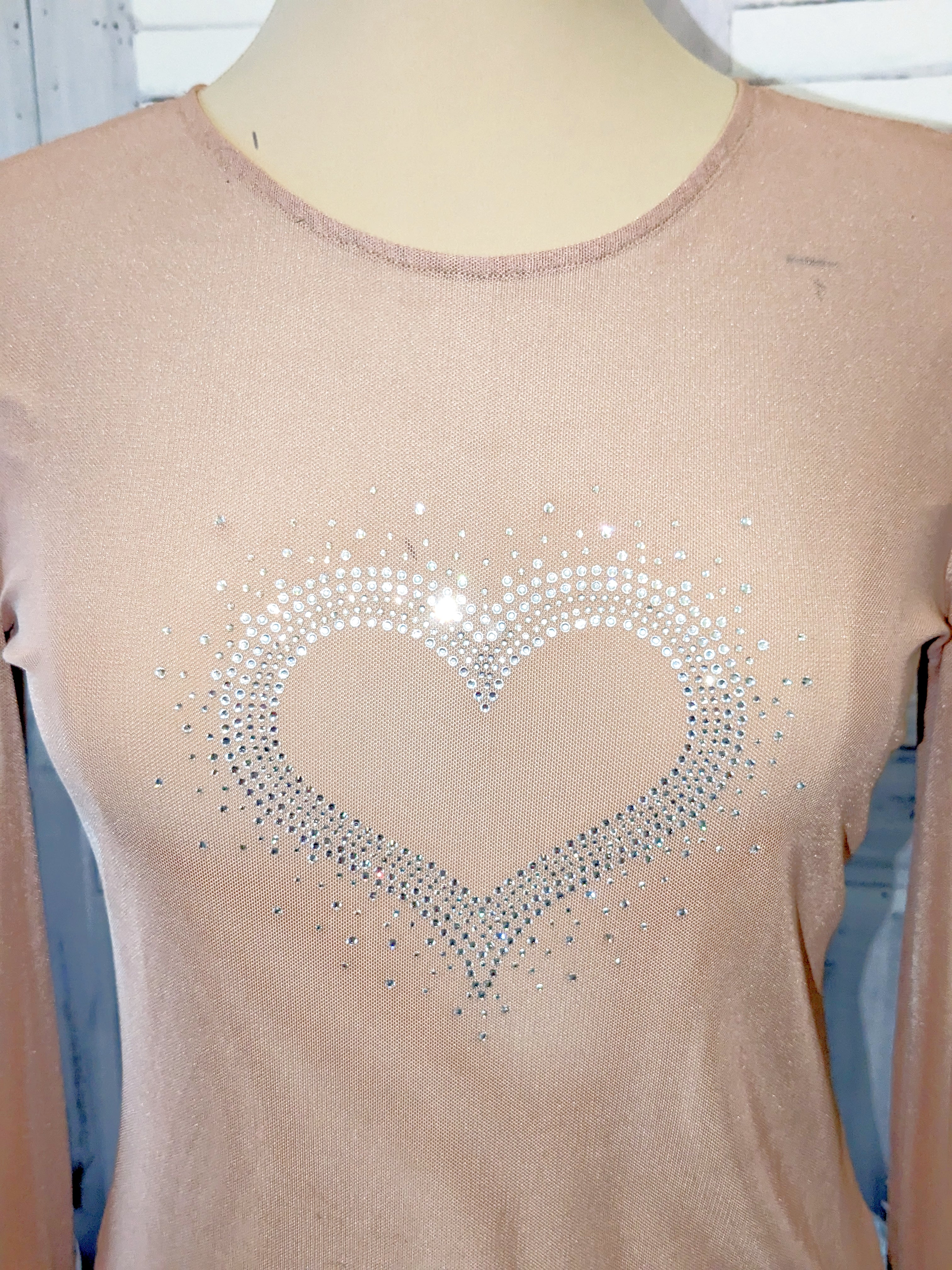 'Sparkling Heart' top